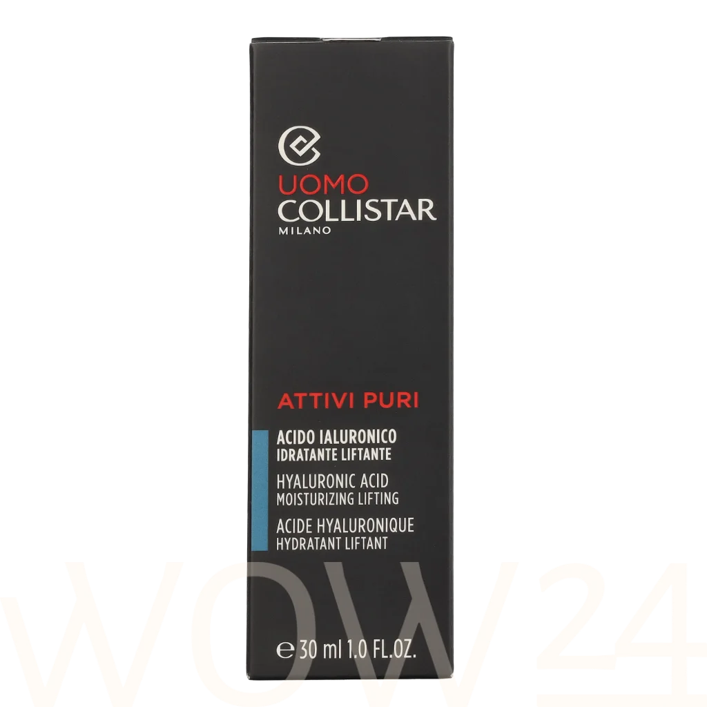 Collistar Uomo Attivi Puri Hyaluronic Acid Moisturizing Lifting Odos serumas Veido serumas Vyrams