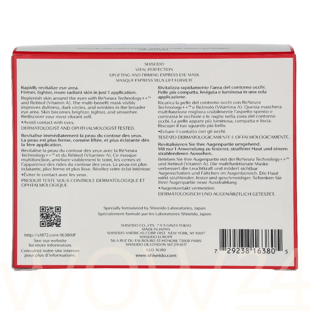 Shiseido Shiseido Vital Protection Uplifting And Firming Eye Mask 86.4 g