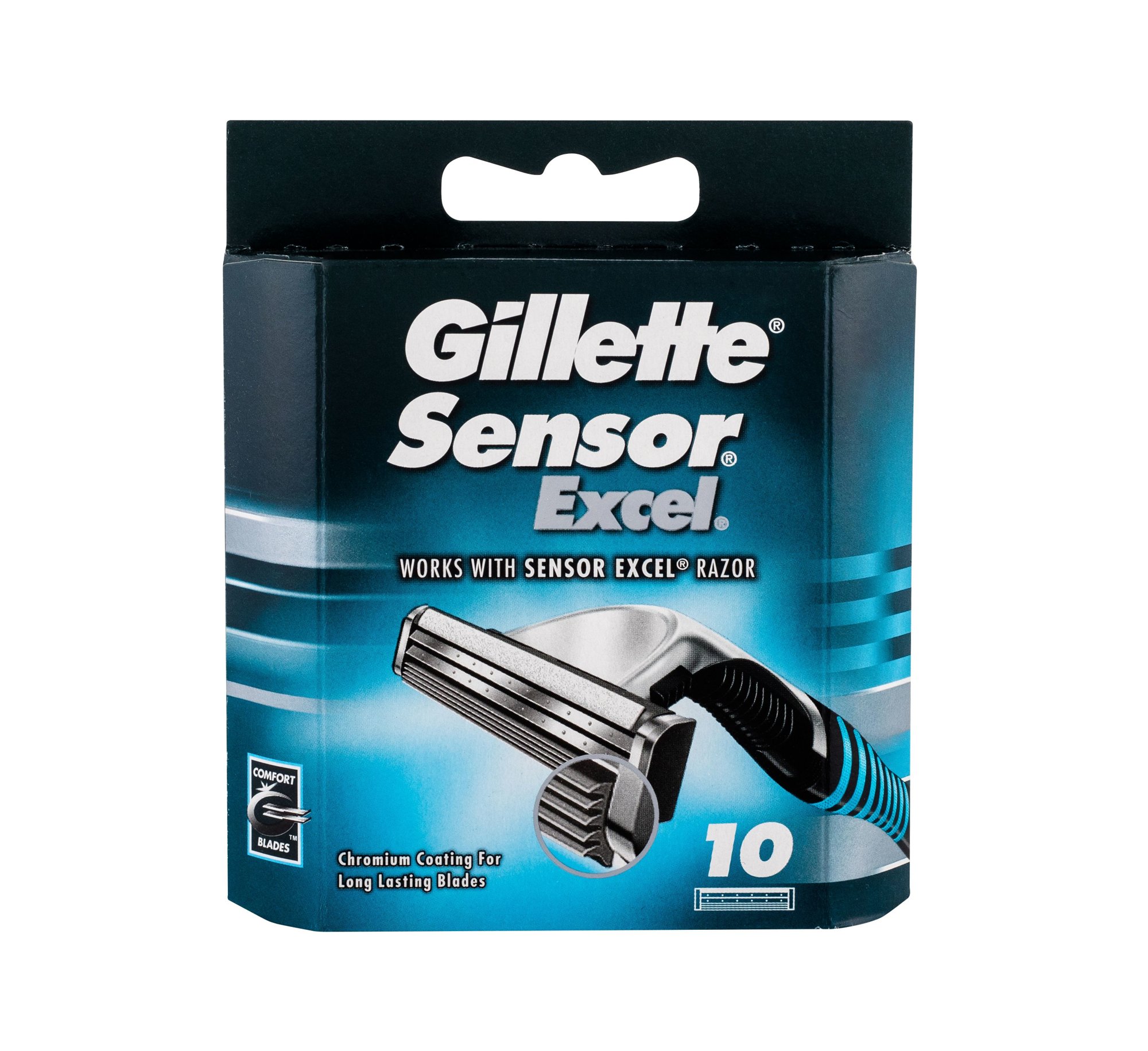 Gillette Sensor Excel 10vnt skustuvo galvutė (Pažeista pakuotė)