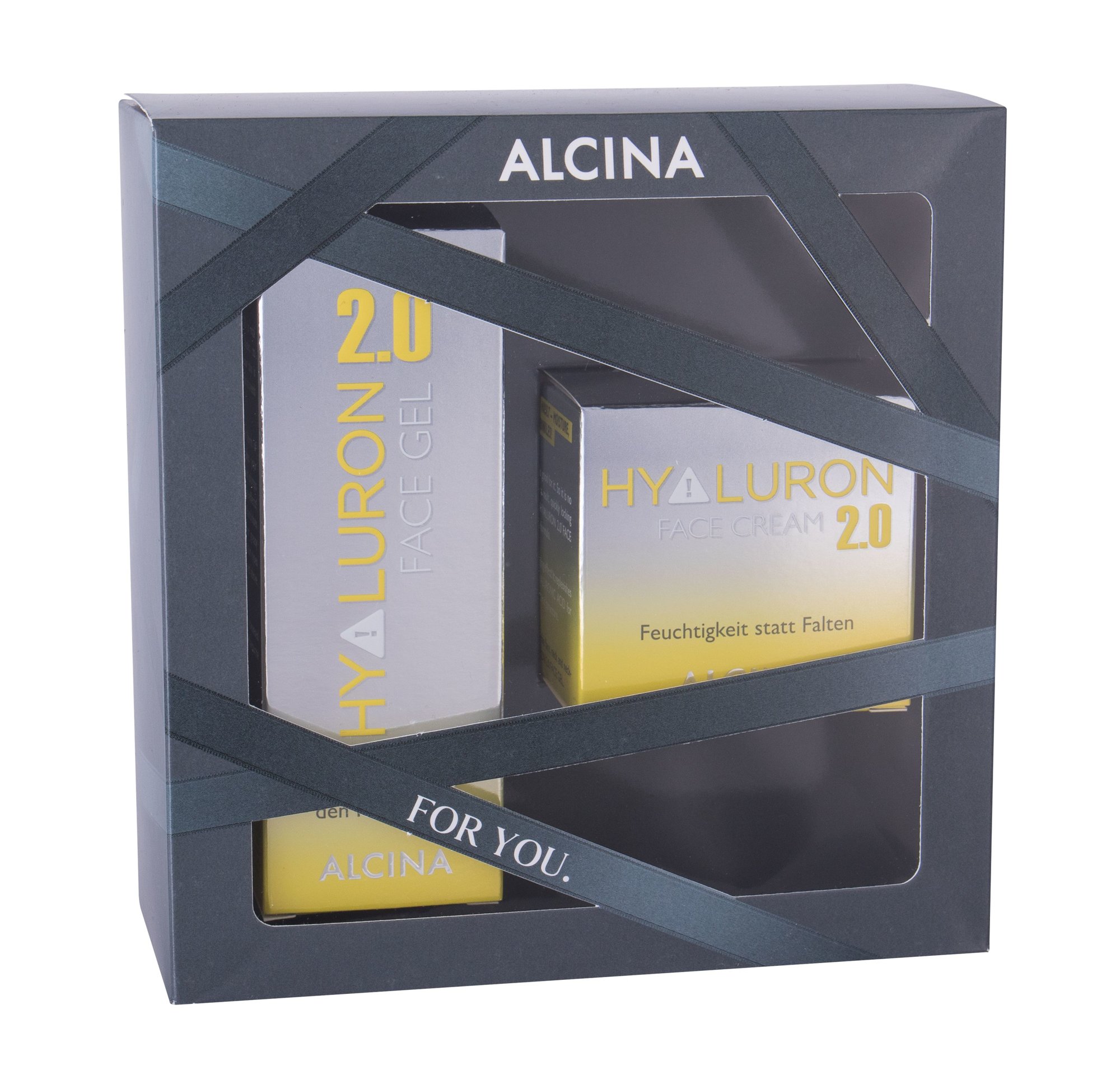 ALCINA Hyaluron 2.0 50ml Daily Facial Cream 50 ml + Facial Gel 30 ml dieninis kremas Rinkinys