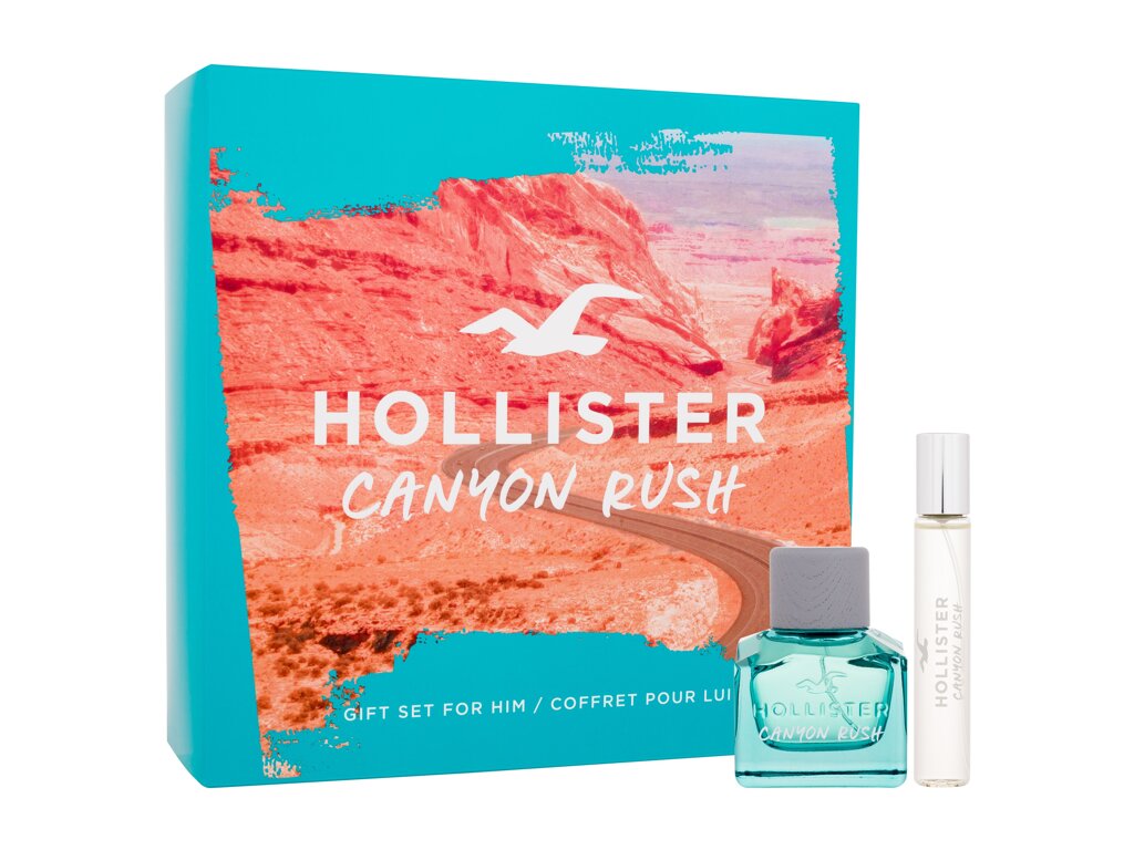 Hollister Canyon Rush 50ml Edt 50 ml + Edt 15 ml Kvepalai Vyrams EDT Rinkinys (Pažeista pakuotė)