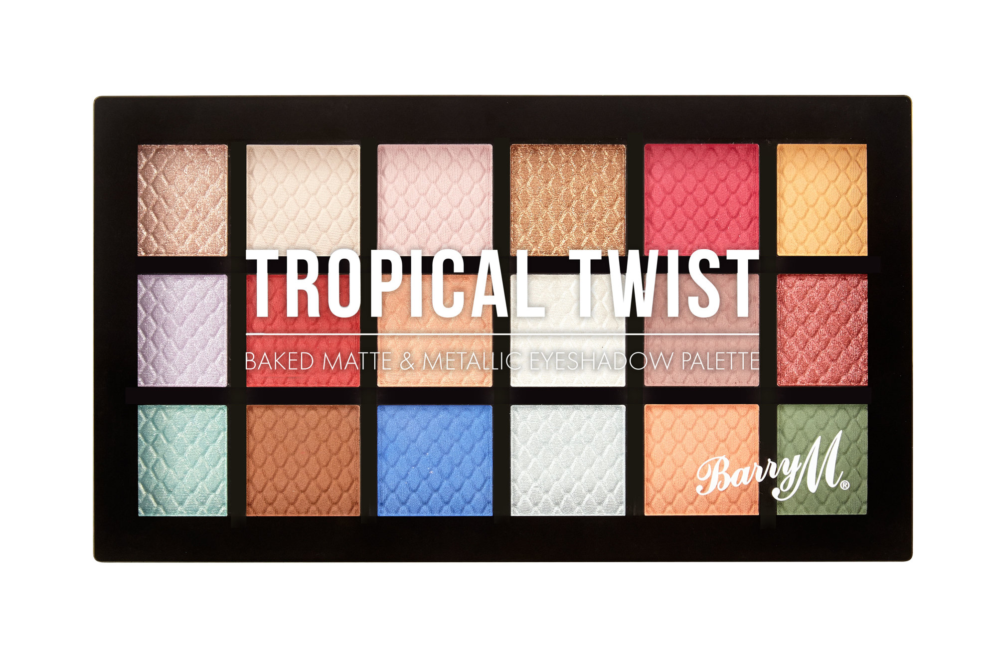 Barry M Eyeshadow Palette Tropical Twist šešėliai