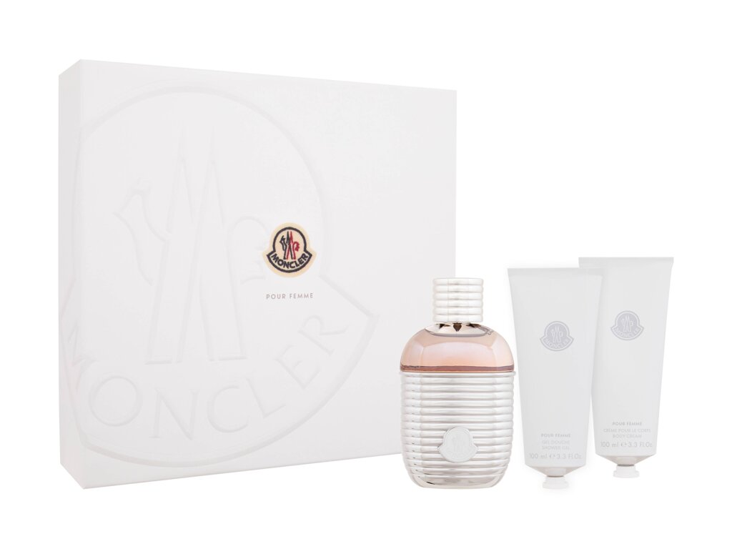 Moncler Pour Femme 100ml EDP 100 ml + Shower Gel 100 ml + Body Cream 100 ml kvepalai Moterims EDP Rinkinys