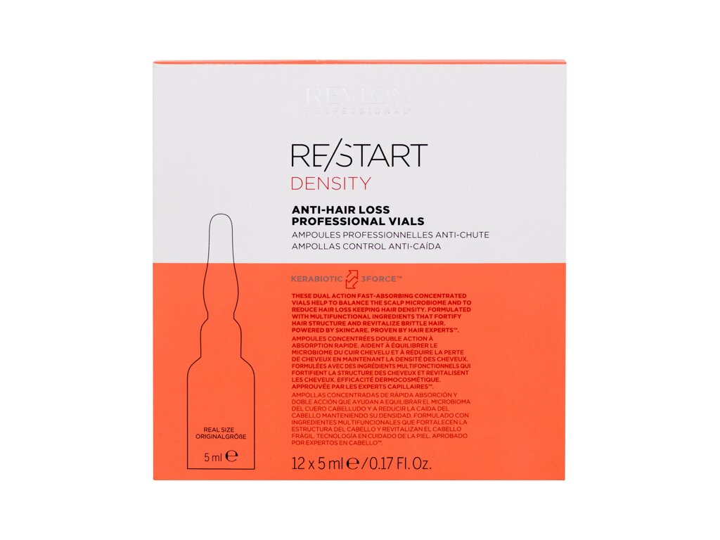 Revlon Re/Start Density Anti-Hair Loss Professional Vials 60 ml Damaged box