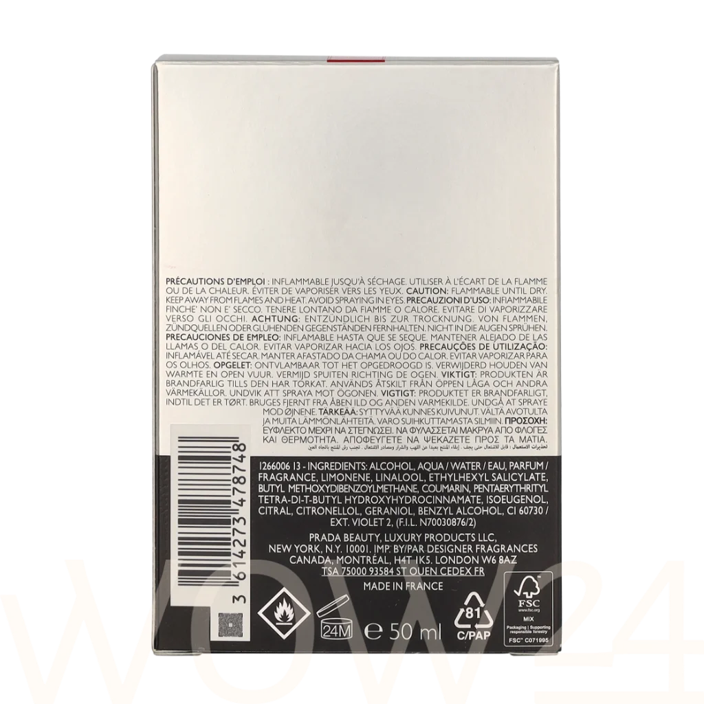 Prada Prada Luna Rossa Pour Homme Edt Spray 50 ml kvepalai Vyrams EDT