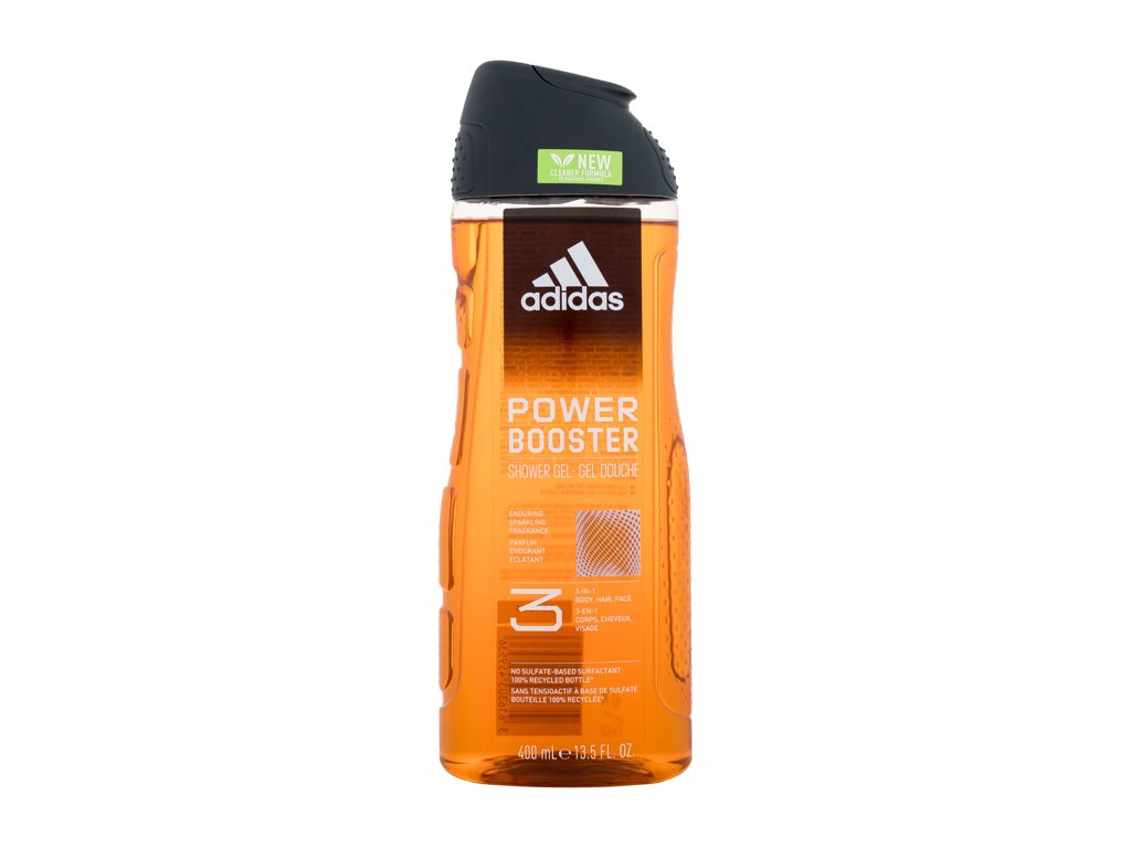 Adidas Power Booster Shower Gel 3-In-1 Du&scaron;o gelis 400 ml Damaged box