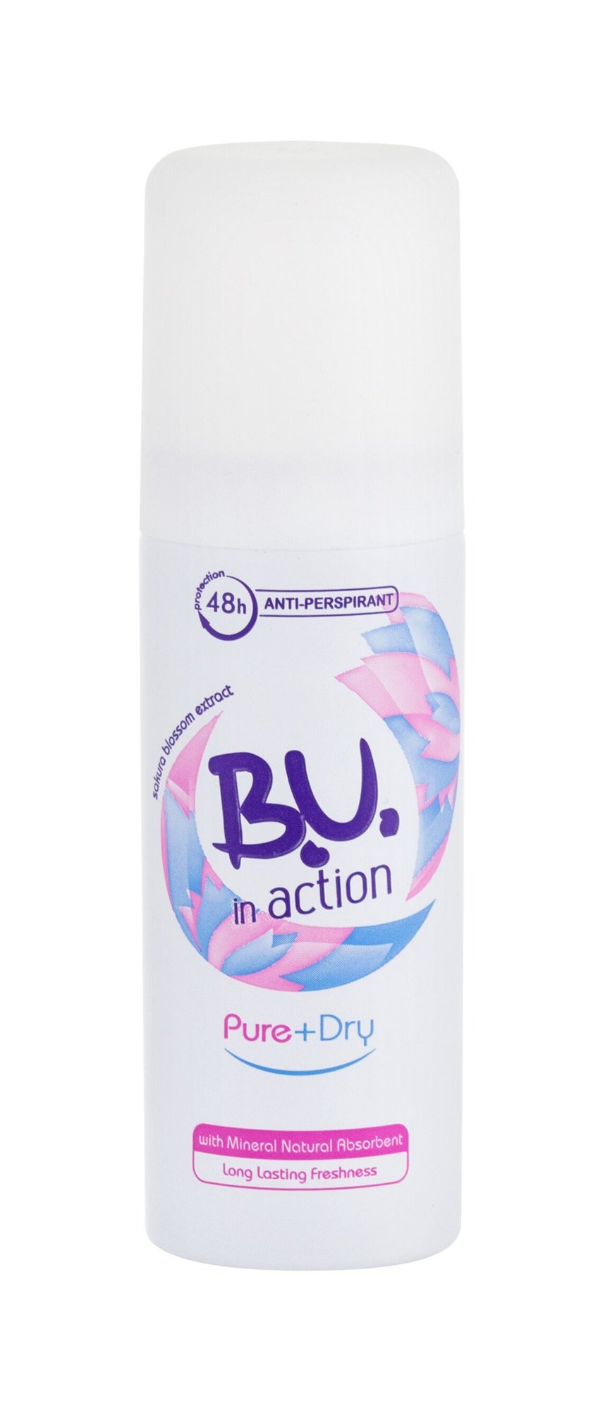 B.U. In Action Pure+Dry dezodorantas
