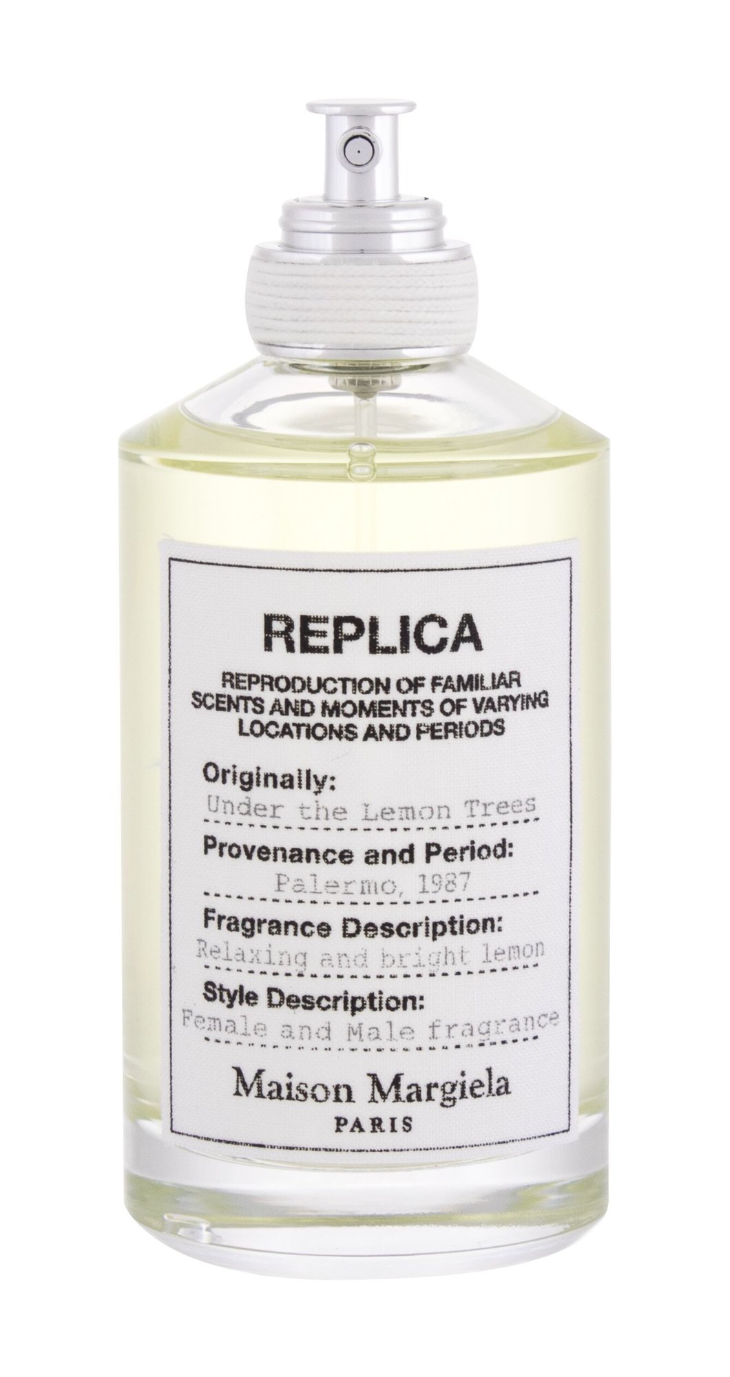 Maison Margiela Paris Replica Under The Lemon Trees 100ml NI&Scaron;INIAI kvepalai Unisex EDT Testeris
