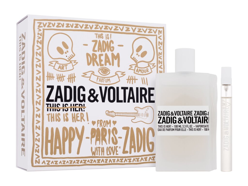 Zadig & Voltaire This is Her! Eau De Parfum 100 ml Edp 100 ml + Edp 10 ml Set