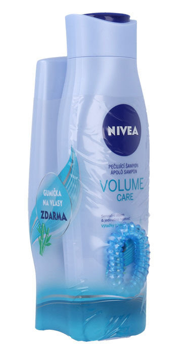 Nivea Volume Care 250ml 250ml Volume Care Shampoo + 200ml Volume Care Conditioner + Hair Ring šampūnas Rinkinys