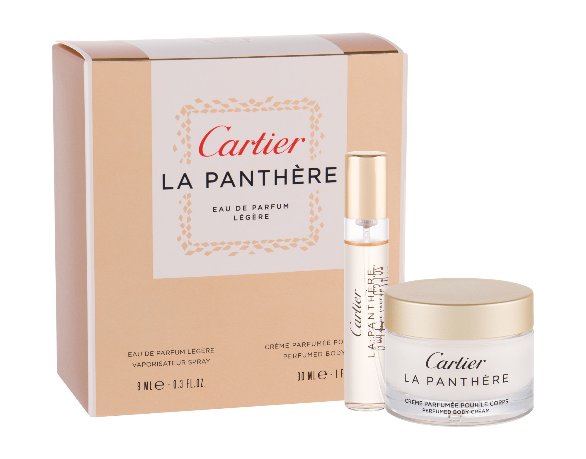 Cartier La Panthere Legere 9ml Edp 9 ml + Body Cream 30 ml kvepalų mėginukas Moterims EDP Rinkinys