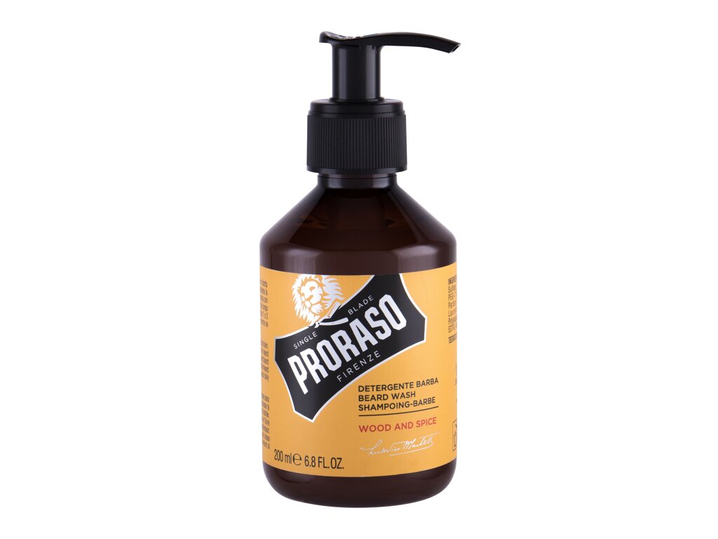 PRORASO Wood & Spice Beard Wash Barzdos prausiklis 200 ml Damaged box