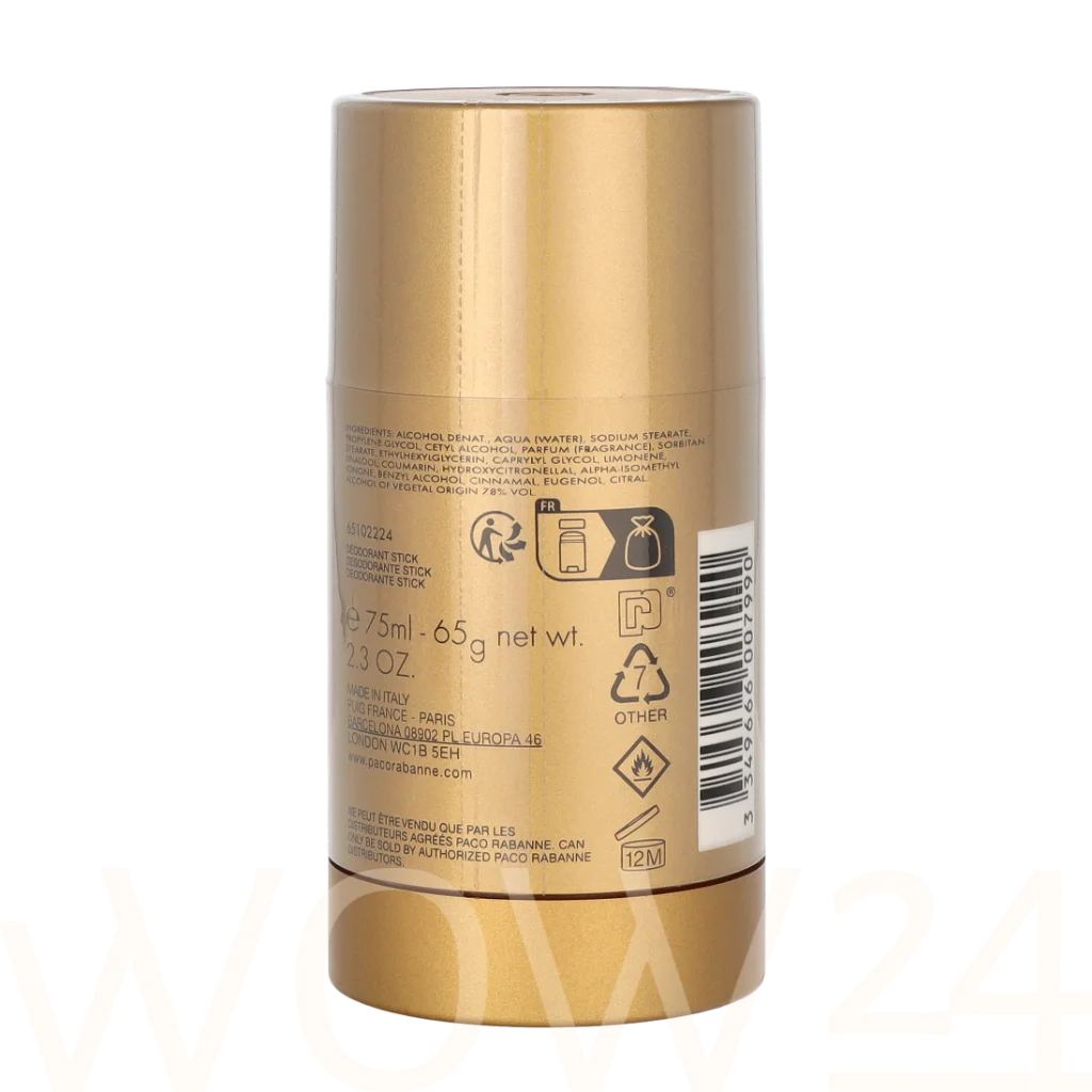 Paco Rabanne Paco Rabanne 1 Million Deo Stick 75 ml dezodorantas