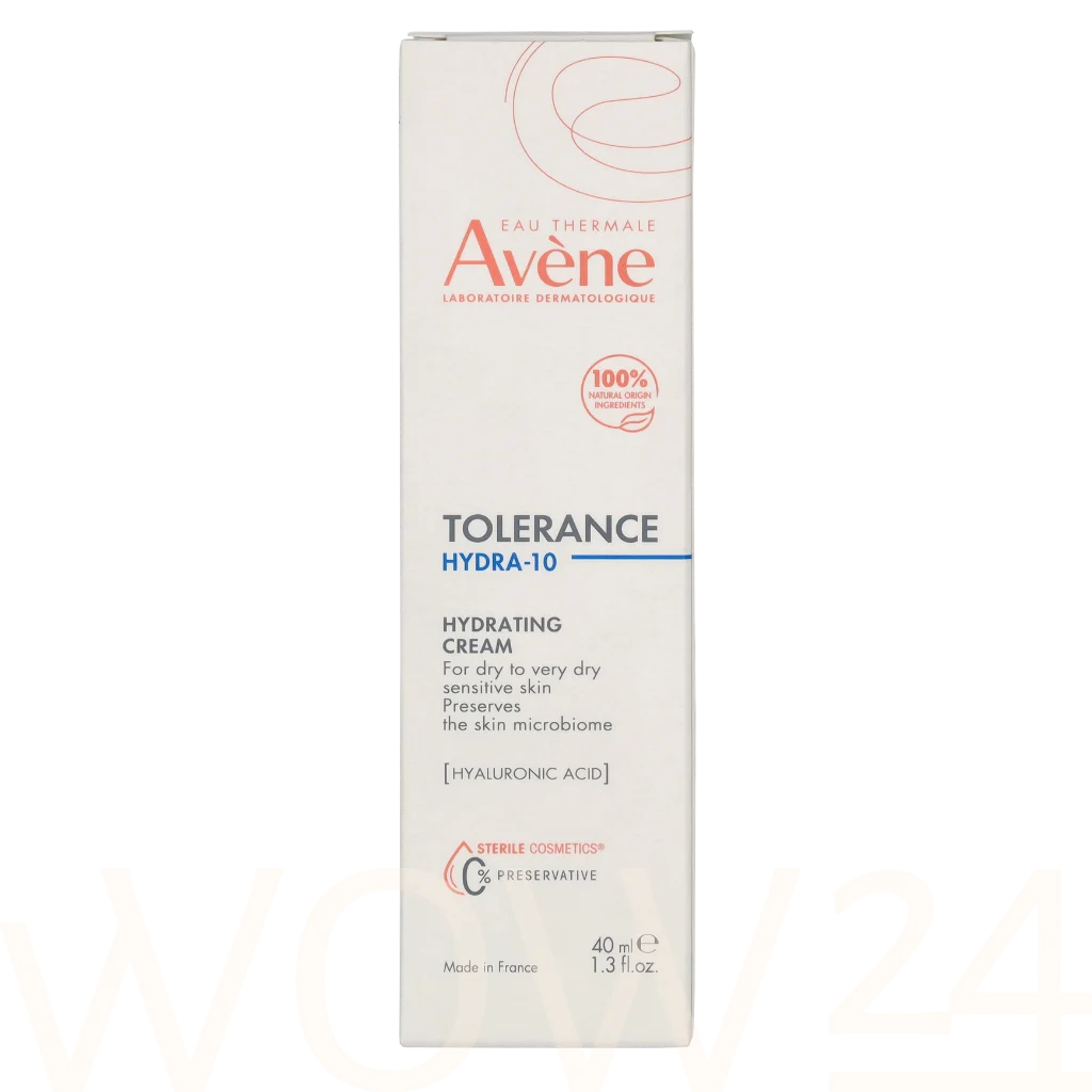Avene Avene Tolerance Hydra-10 Hydrating Cream 40 ml natūrali veido odos priežiūros priemonė