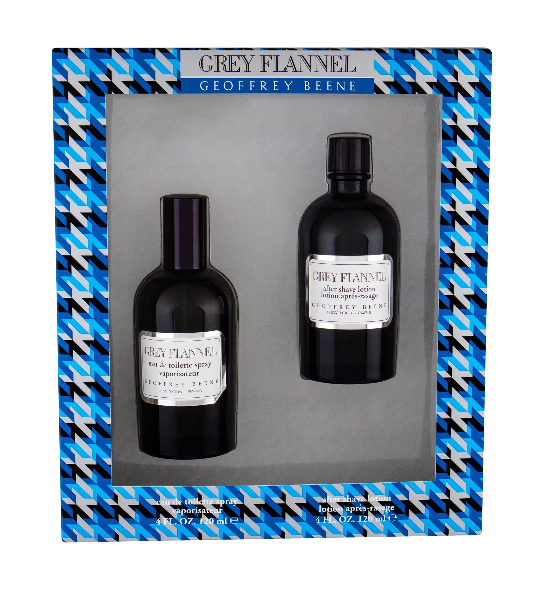 Geoffrey Beene Grey Flannel 120ml Edt 120 ml + Aftershave Lotion 120 ml Kvepalai Vyrams EDT Rinkinys (Pažeista pakuotė)