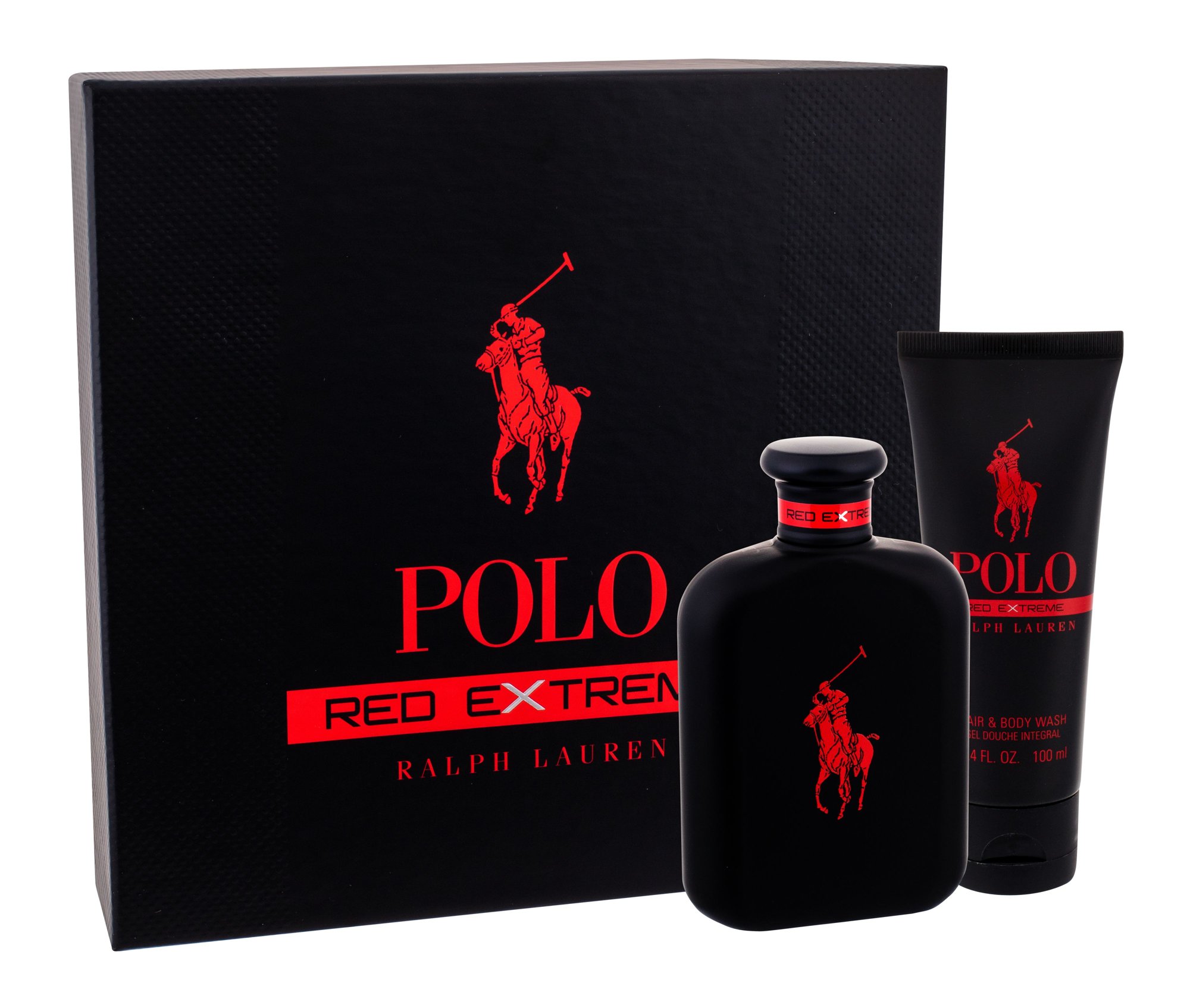 Ralph Lauren Polo Red Extreme 125ml Perfume 125 ml + Shower Gel 100 ml Kvepalai Vyrams Parfum Rinkinys