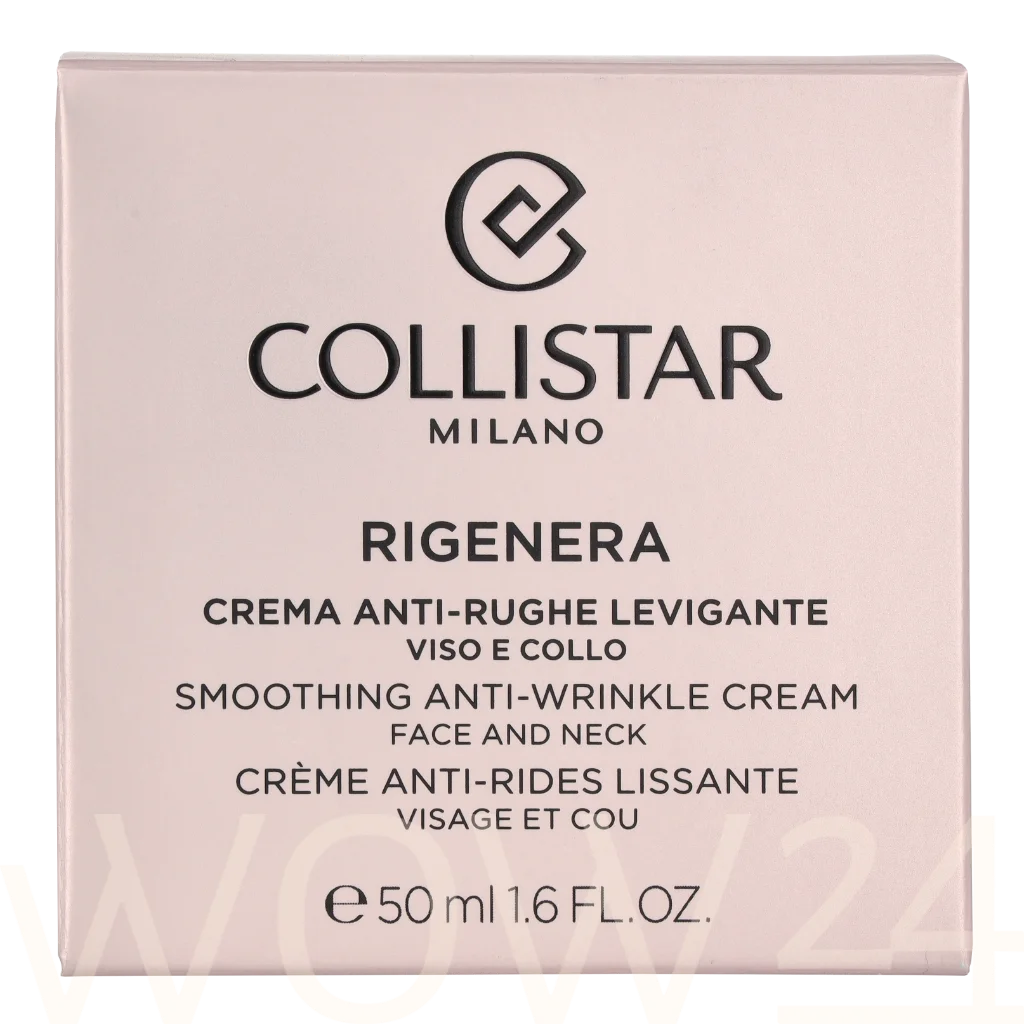 Collistar Collistar Rigenera Smoothing Anti-Wrinkle Cream Drėkinamasis veido kremas Moterims
