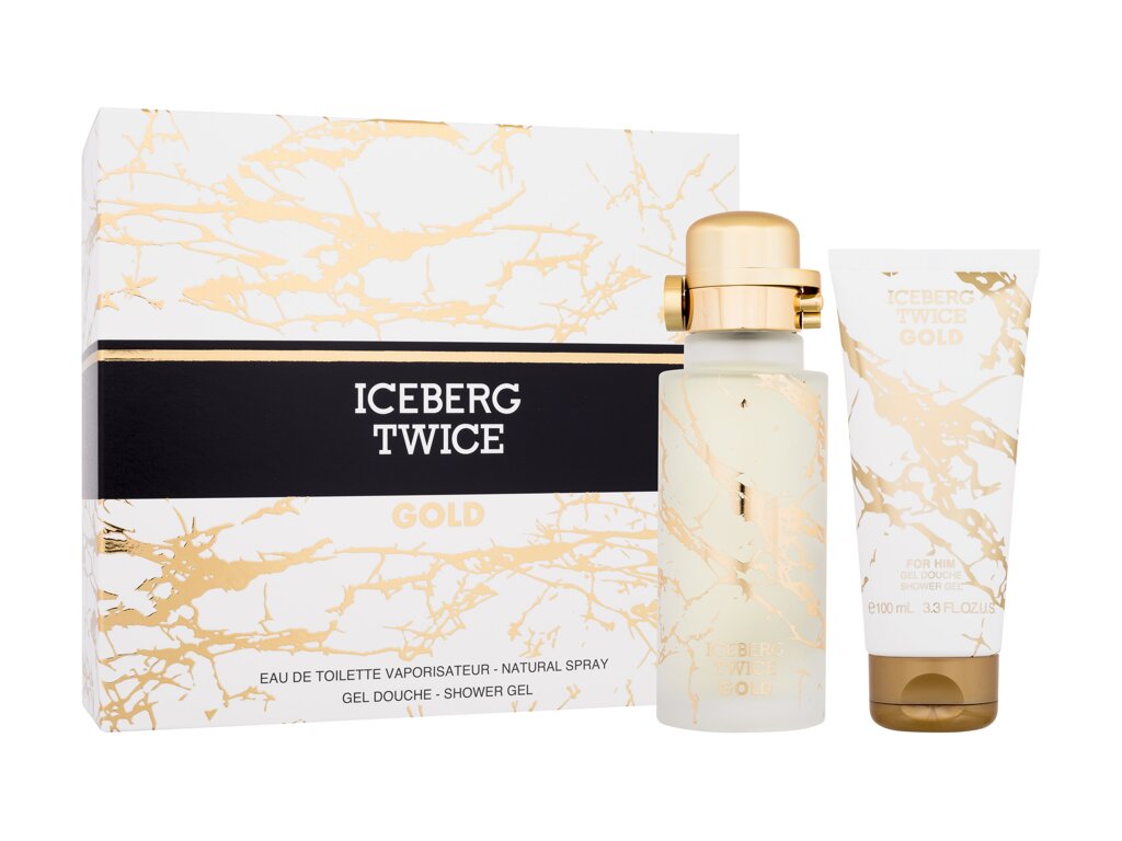 Iceberg Twice Gold 125ml Edt 125 ml + Shower Gel 100 ml Kvepalai Vyrams EDT Rinkinys (Pažeista pakuotė)