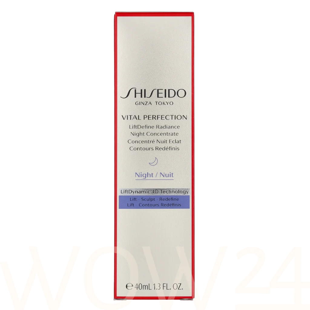 Shiseido Vital Perfection LiftDefine Radiance Night Concentrate Odos serumas Veido serumas Moterims