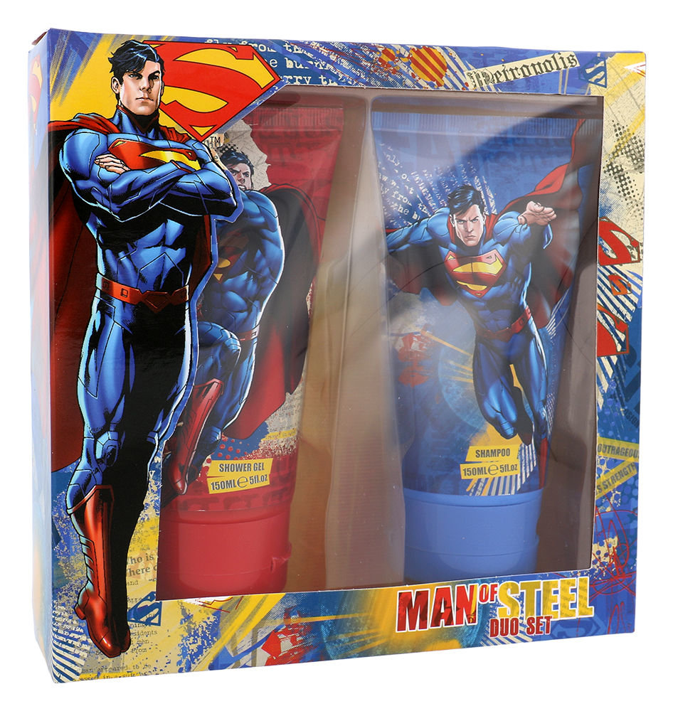 DC Comics Superman 150ml Shower gel 150 ml + Shampoo 150 ml dušo želė Rinkinys