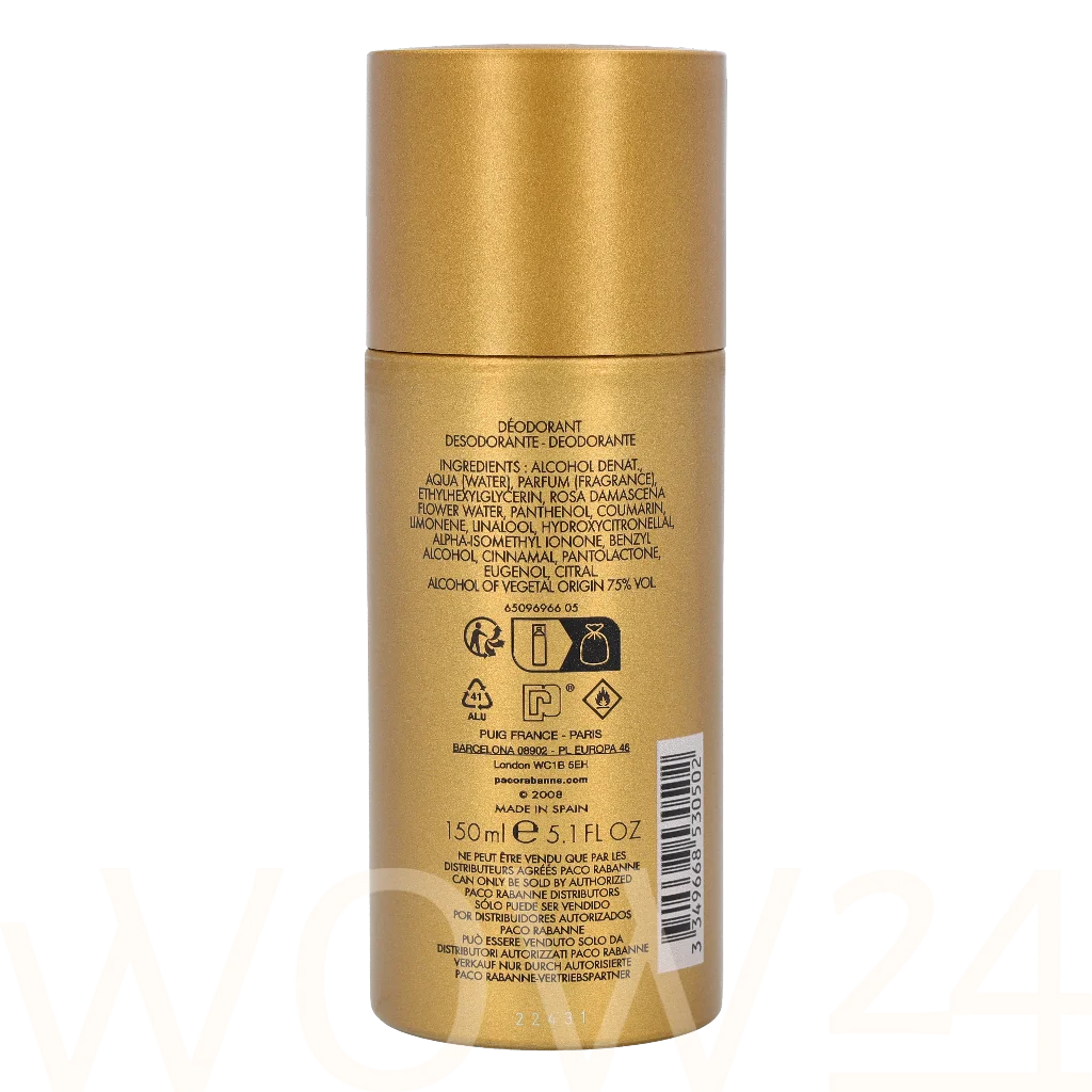 Paco Rabanne Paco Rabanne 1 Million Deo Spray 150 ml dezodorantas