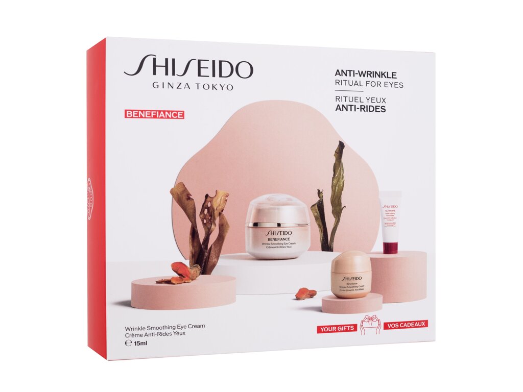 Shiseido Benefiance Wrinkle Smoothing Eye Cream 15 ml Damaged box Set
