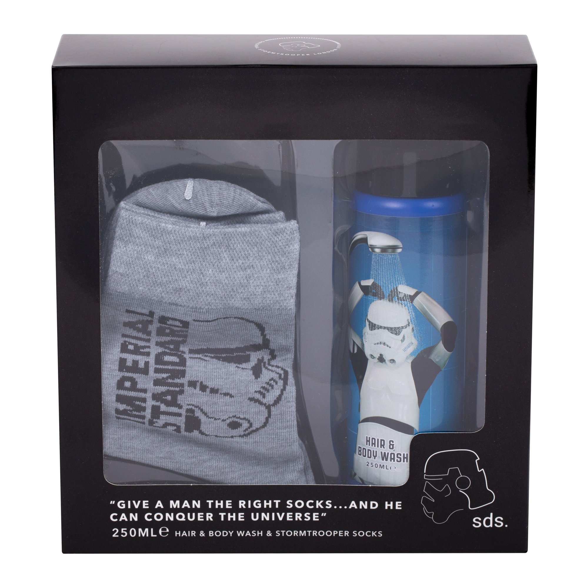 Star Wars Stormtrooper 250ml Deodorant 250 ml + Socks dušo želė Rinkinys