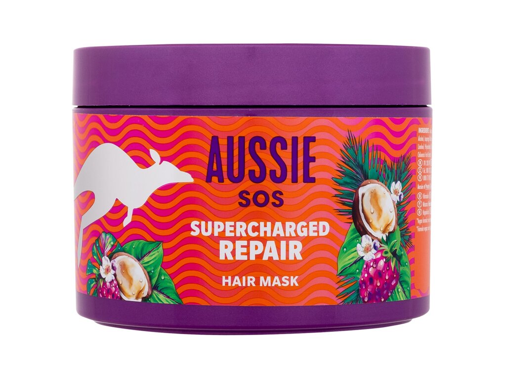 Aussie SOS Supercharged Repair Hair Mask plaukų kaukė