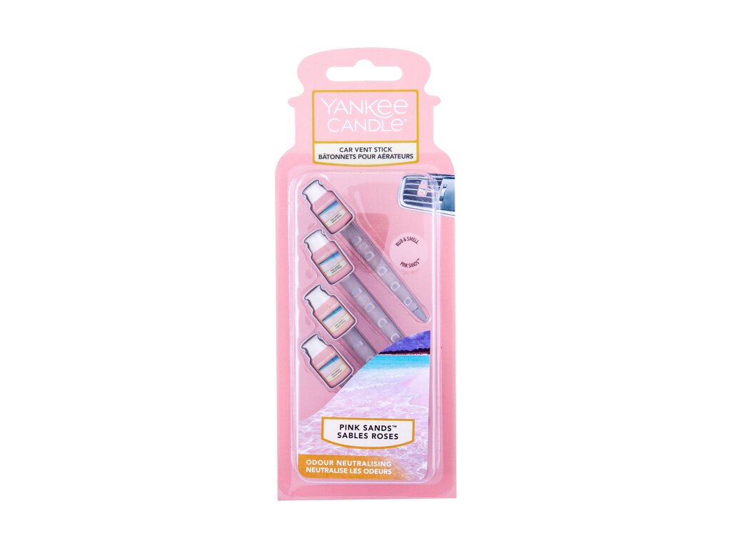 Yankee Candle Pink Sands Vent Stick Automobilio oro gaiviklis 4 ml Damaged box