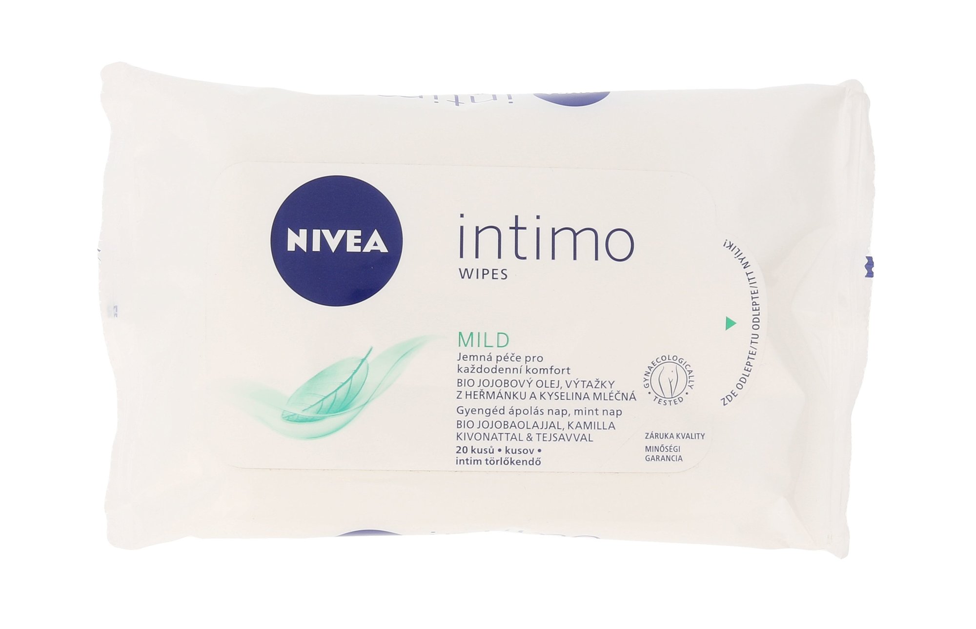Nivea Intimo Mild Cleansing Wipes intymios higienos priežiūra