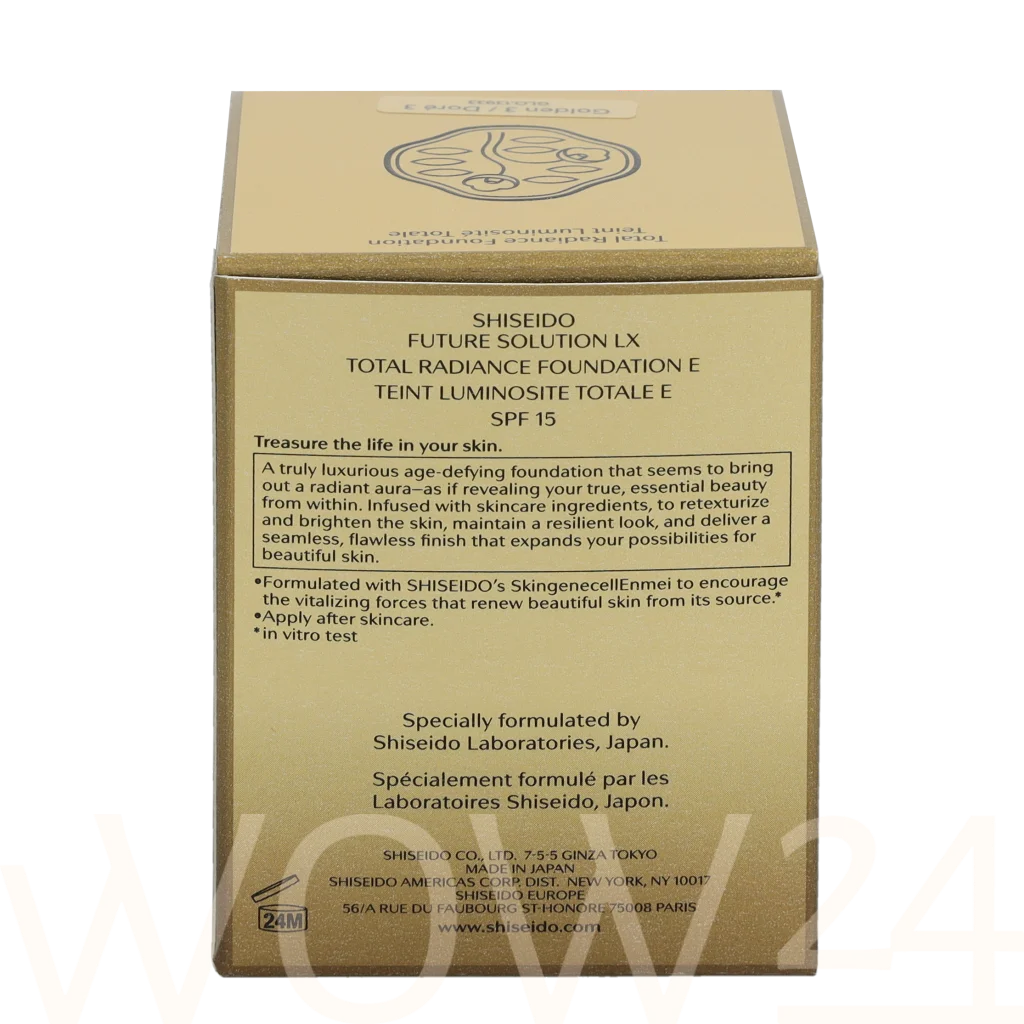 Shiseido Shiseido Future Solution LX Total Radiance Foundation SPF15 30 ml makiažo pagrindas