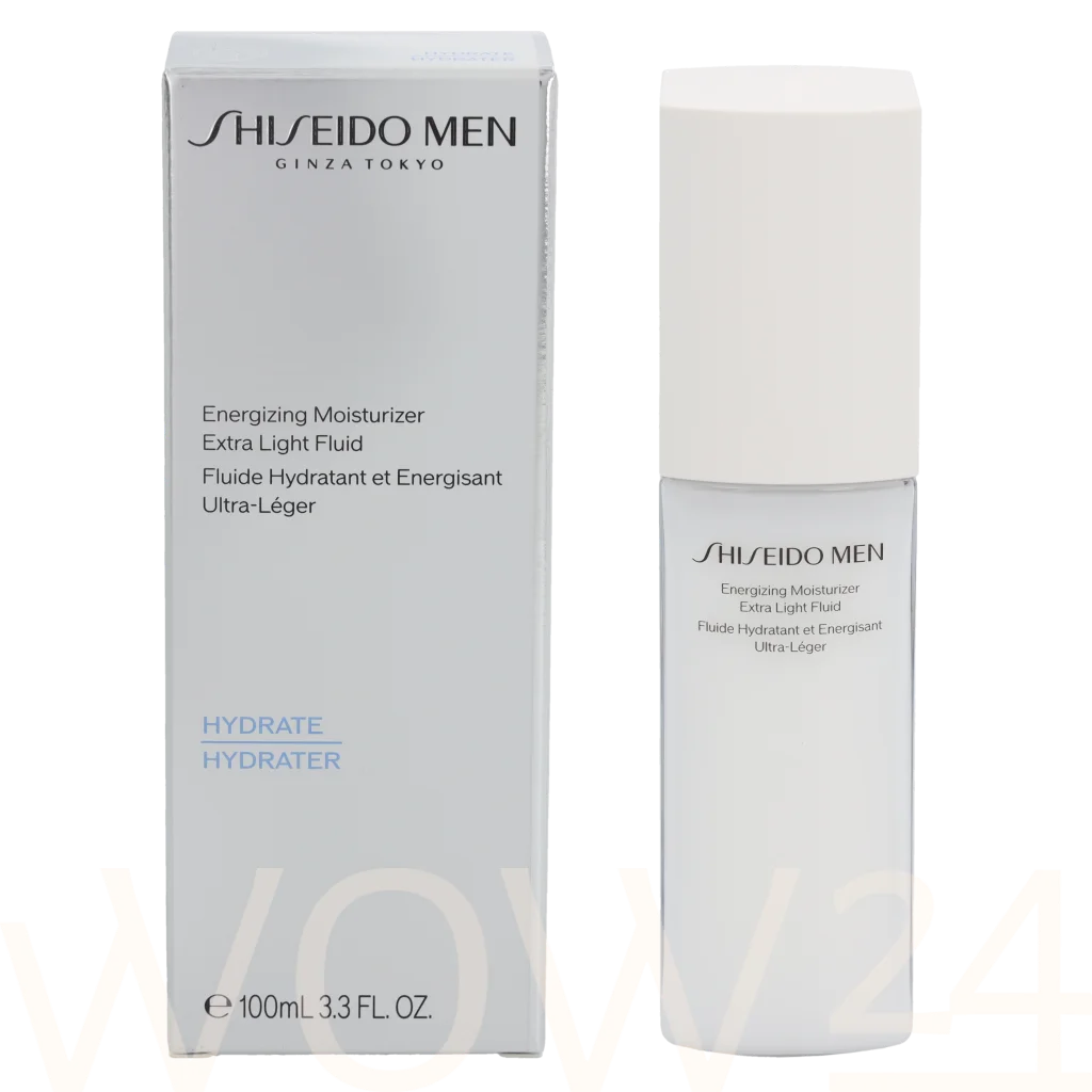 Shiseido Shiseido Men Energizing Moisturizer Extra Light Fluid 100 ml natūrali veido odos priežiūros priemonė