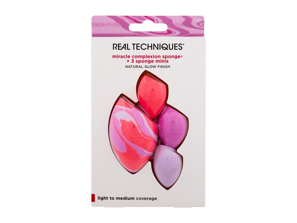 Real Techniques Miracle Complexion Sponge Aplikatorius 1 ml Damaged box Set