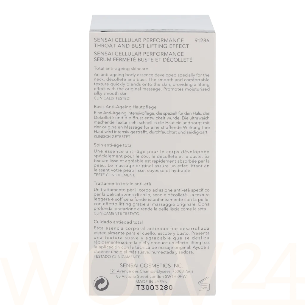 Sensai Sensai Cellular Performance Throat And Bust Lifting Effect 100 ml Moterims Kremas kaklui ir dekolte
