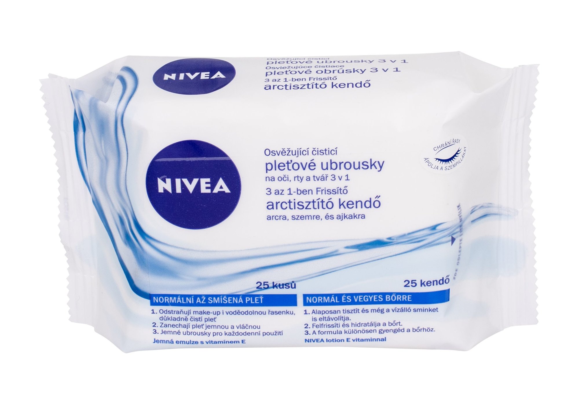 Nivea Refreshing Cleansing Wipes 3in1 drėgnos servetėlės
