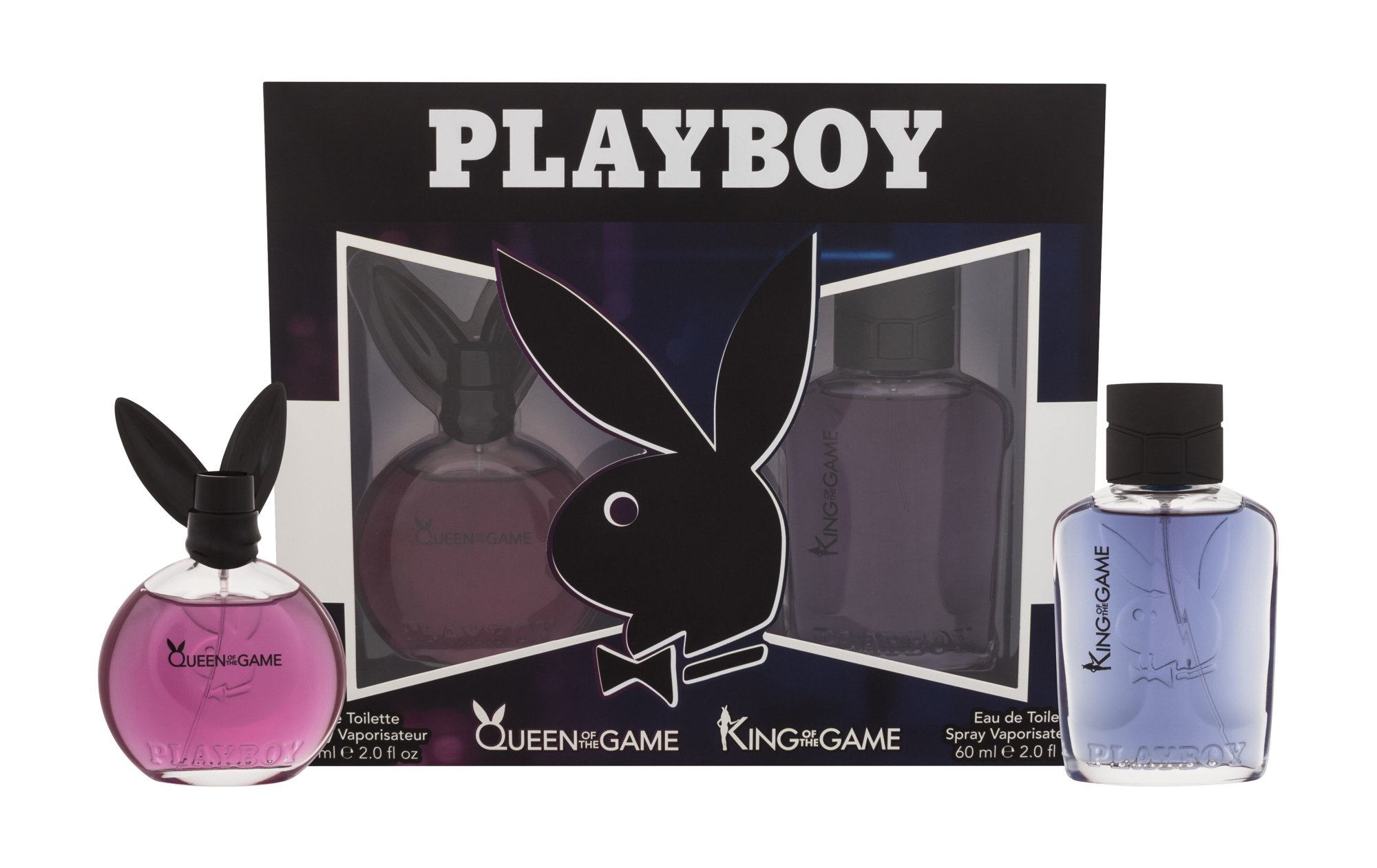 Playboy Queen of the Game 60ml Edt 60 ml + Edt King Of The Game 60 ml Kvepalai Moterims EDT Rinkinys
