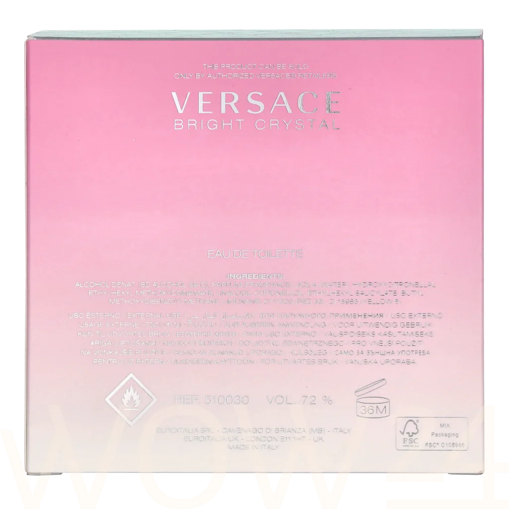 Versace Versace Bright Crystal Edt Spray 50 ml kvepalai Moterims EDT