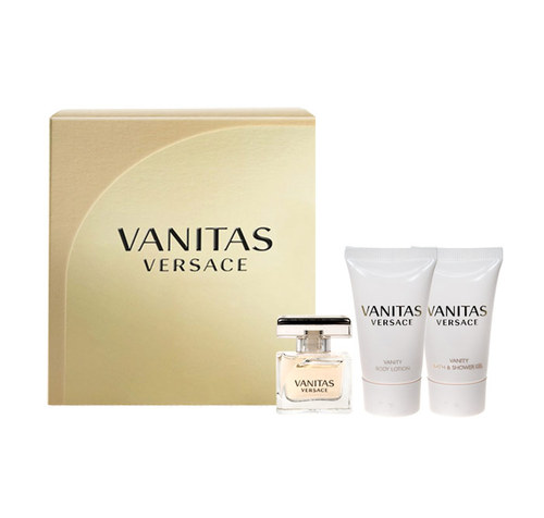 Versace Vanitas 4,5ml Edp 4,5 ml + 25ml Body lotion + 25ml Shower gel kvepalų mėginukas Moterims EDP Rinkinys