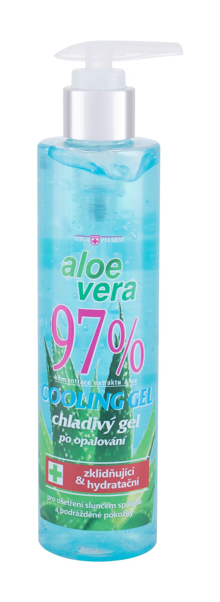 Vivaco VivaPharm Aloe Vera Cooling Gel Priežiūra po saulės 250 ml Damaged box