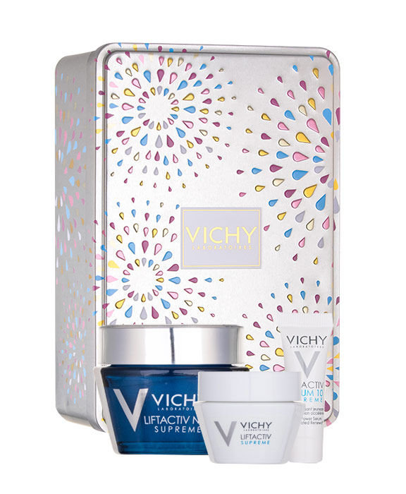 Vichy Liftactiv Supreme 50ml Night Skin Care 50 ml + Daily Skin Care 15 ml + Skin Serum 3 ml naktinis kremas Rinkinys