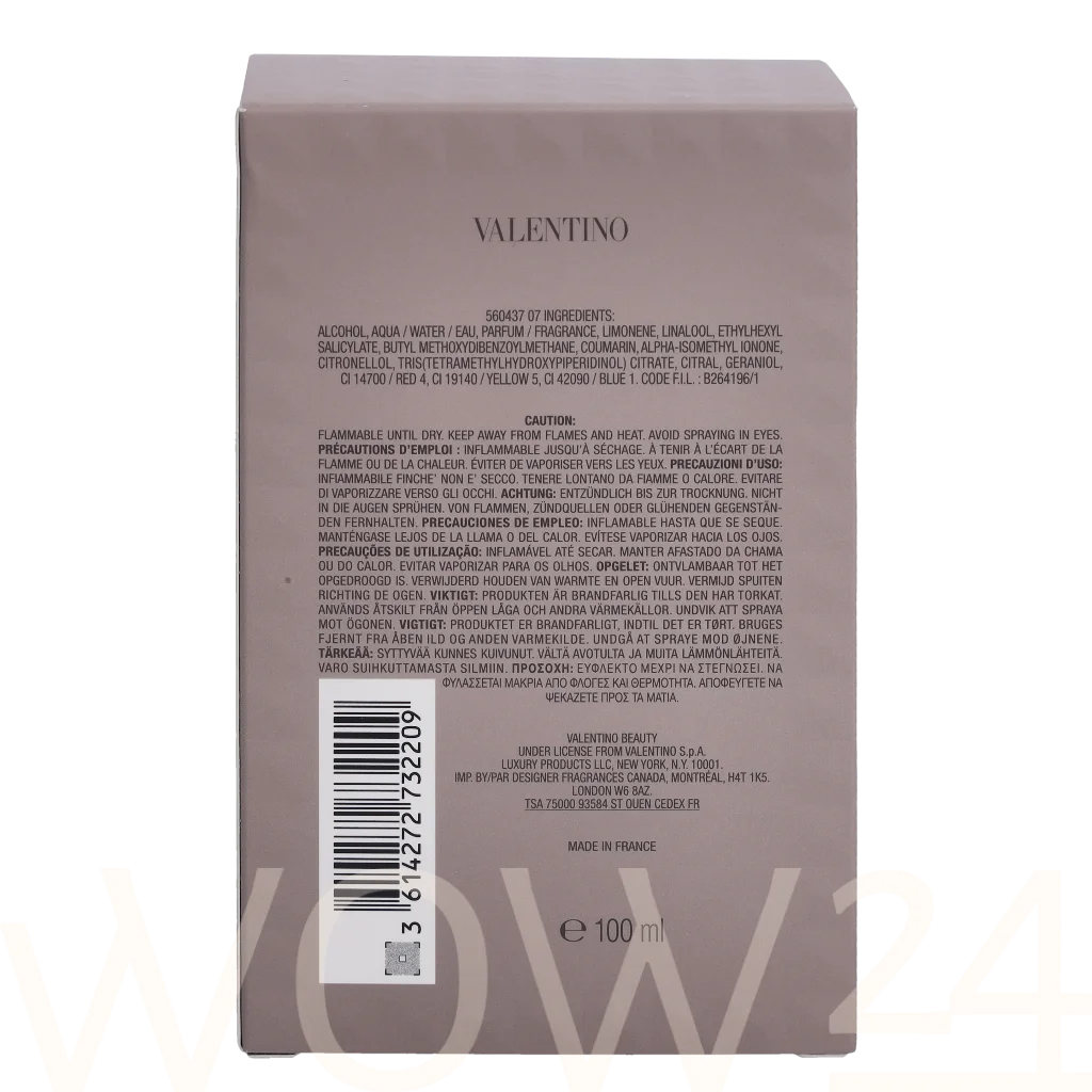 Valentino Valentino Uomo Edt Spray 100 ml kvepalai Vyrams EDT