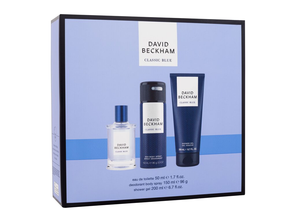 David Beckham Classic Blue Eau De Toilette 50 ml Damaged box Set