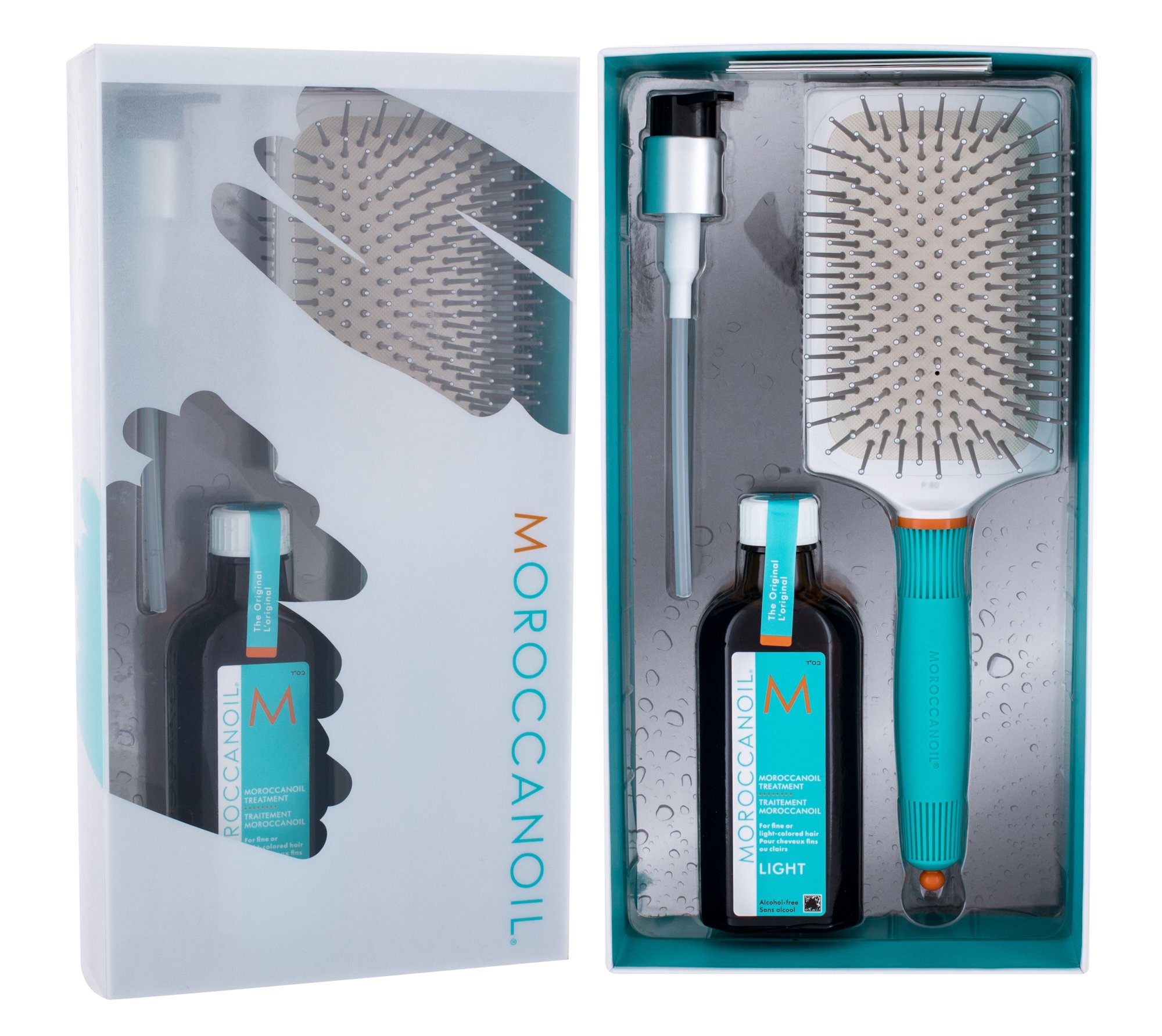 Moroccanoil Treatment Light 100ml Hair Oil 100 ml + Comb plaukų aliejus Rinkinys