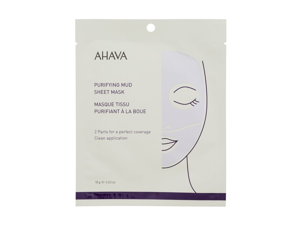 AHAVA Purifying Mud Sheet Mask Veido kaukė