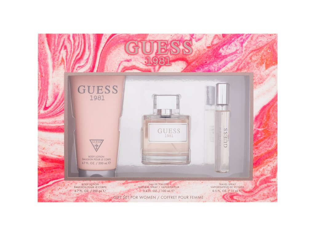 Guess Guess 1981 100ml Edt 100 ml + Body Lotion 200 ml + Edt 15 ml Kvepalai Moterims EDT Rinkinys