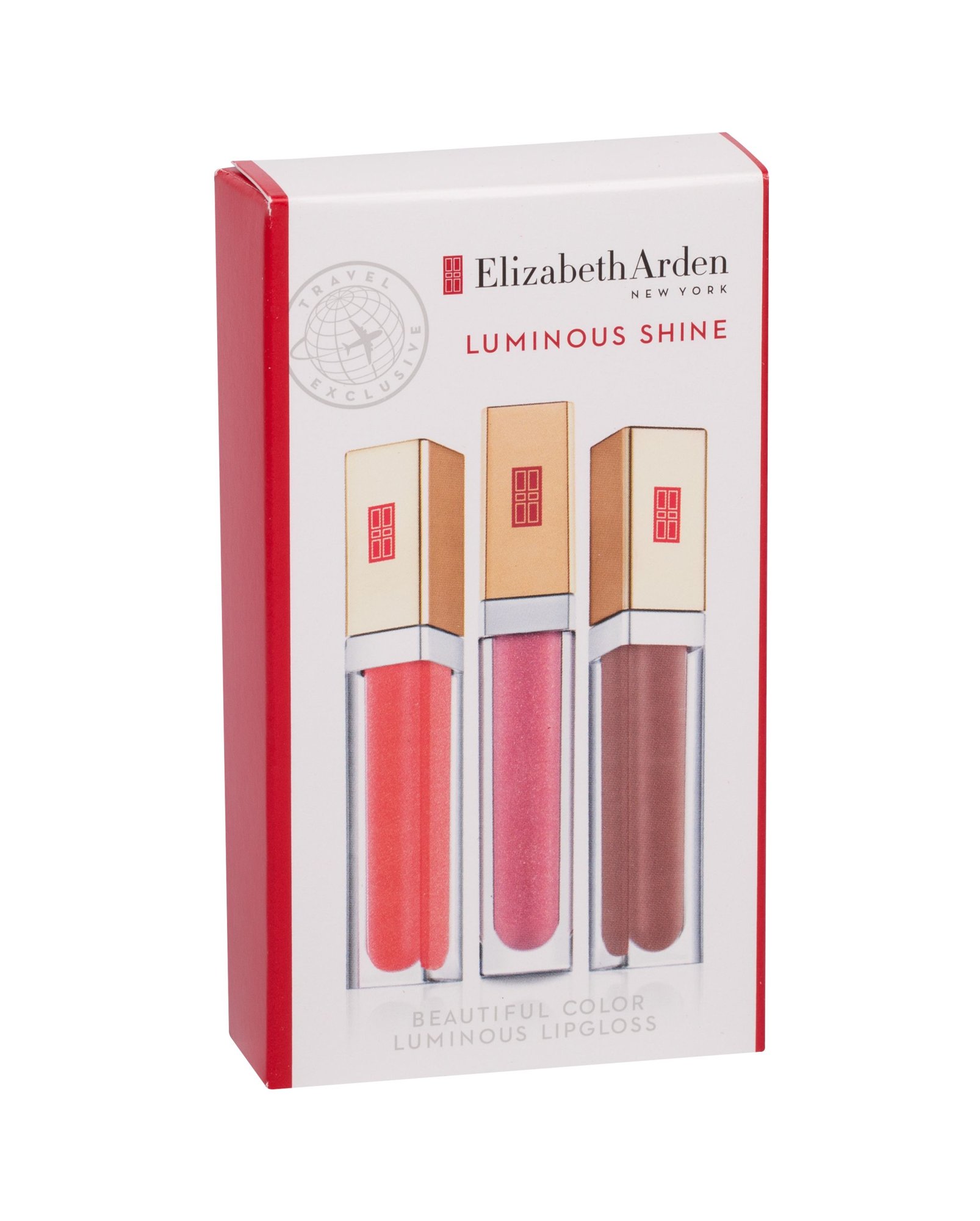 Elizabeth Arden Beautiful Color Luminous 6,5ml Lip Gloss 6,5 ml + Lip Gloss 6,5 ml Sweet Pink + Lip Gloss 6,5 ml Latte lūpų blizgesys Rinkinys (Pažeista pakuotė)