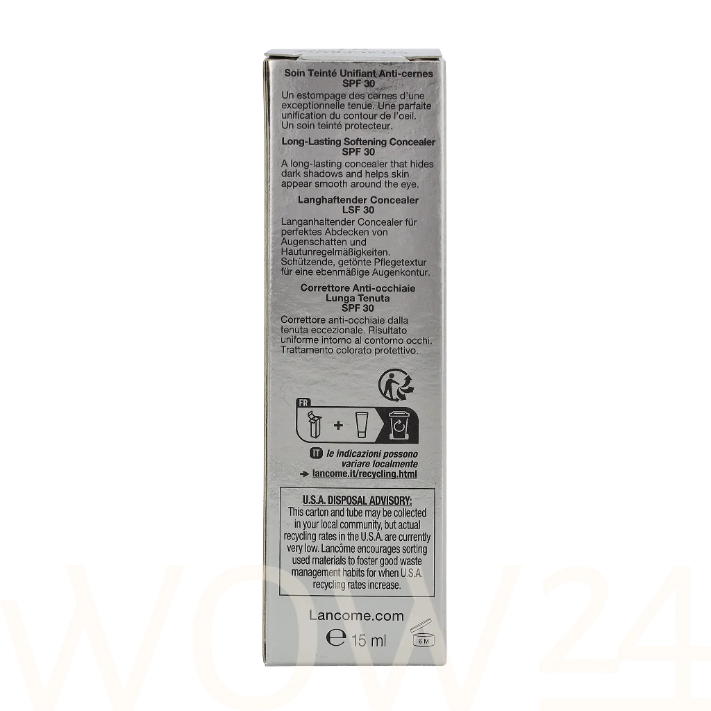 Lancome Lancome Effacernes Longue Tenue Softening Concealer SPF30 15 ml korektorius