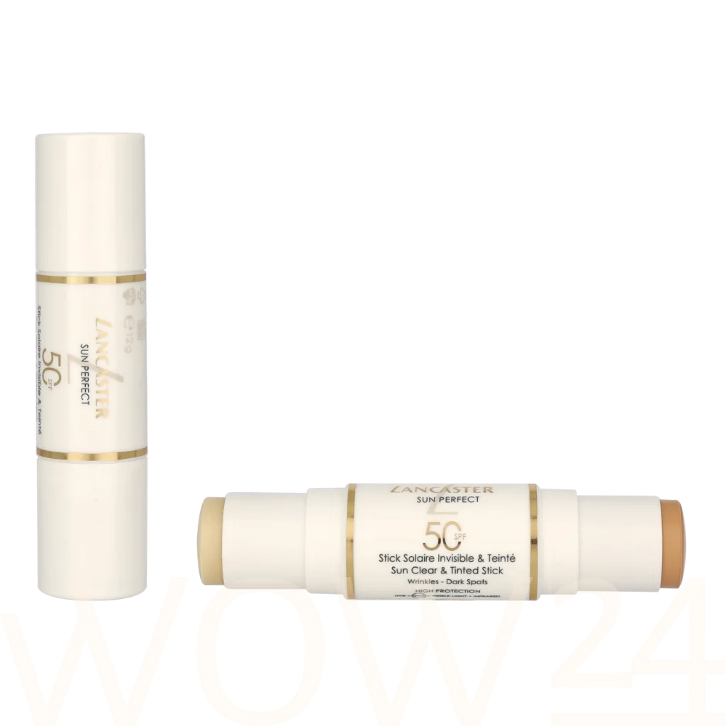 Lancaster Lancaster Sun Perfect Sun Clear & Tinted Duo Stick SPF50 12 g veido apsauga