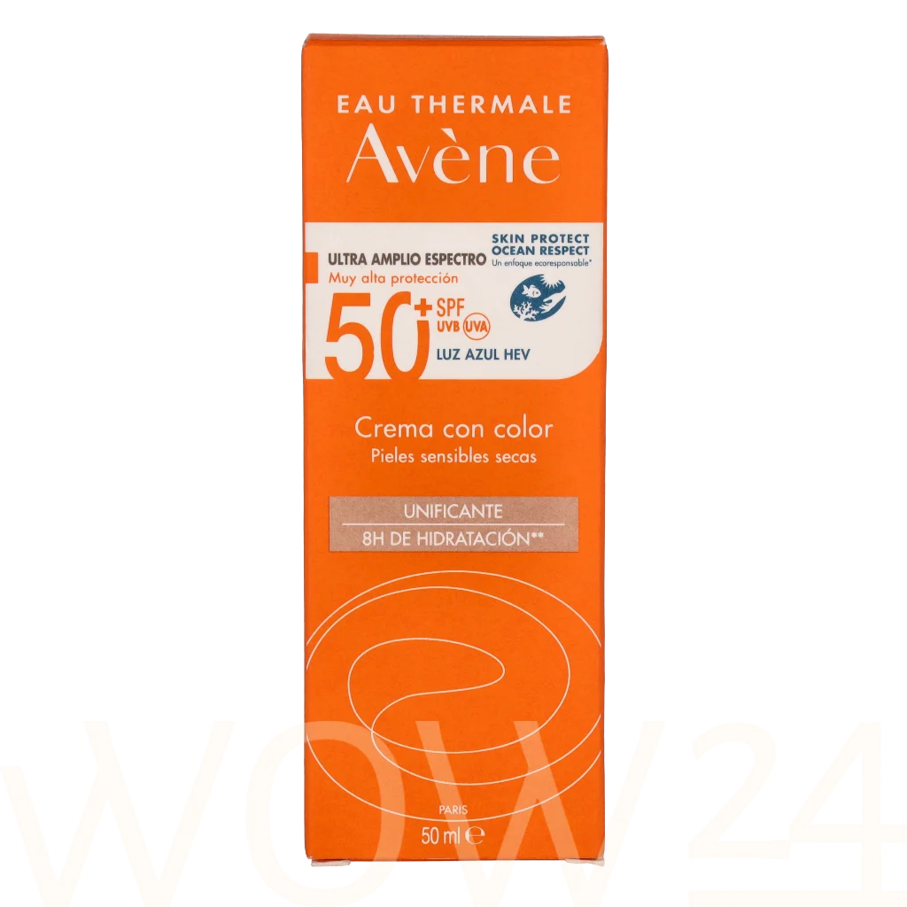 Avene Avene Colour Cream SPF50+ 50 ml veido apsauga