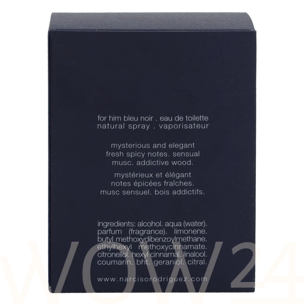 Narciso Rodriguez Narciso Rodriguez Bleu Noir For Him Edt Spray 50 ml kvepalai Vyrams EDT